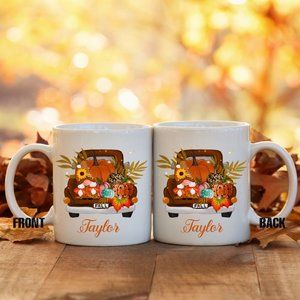 - Fall & Thanksgiving Gnome MUG l Personalized Mug